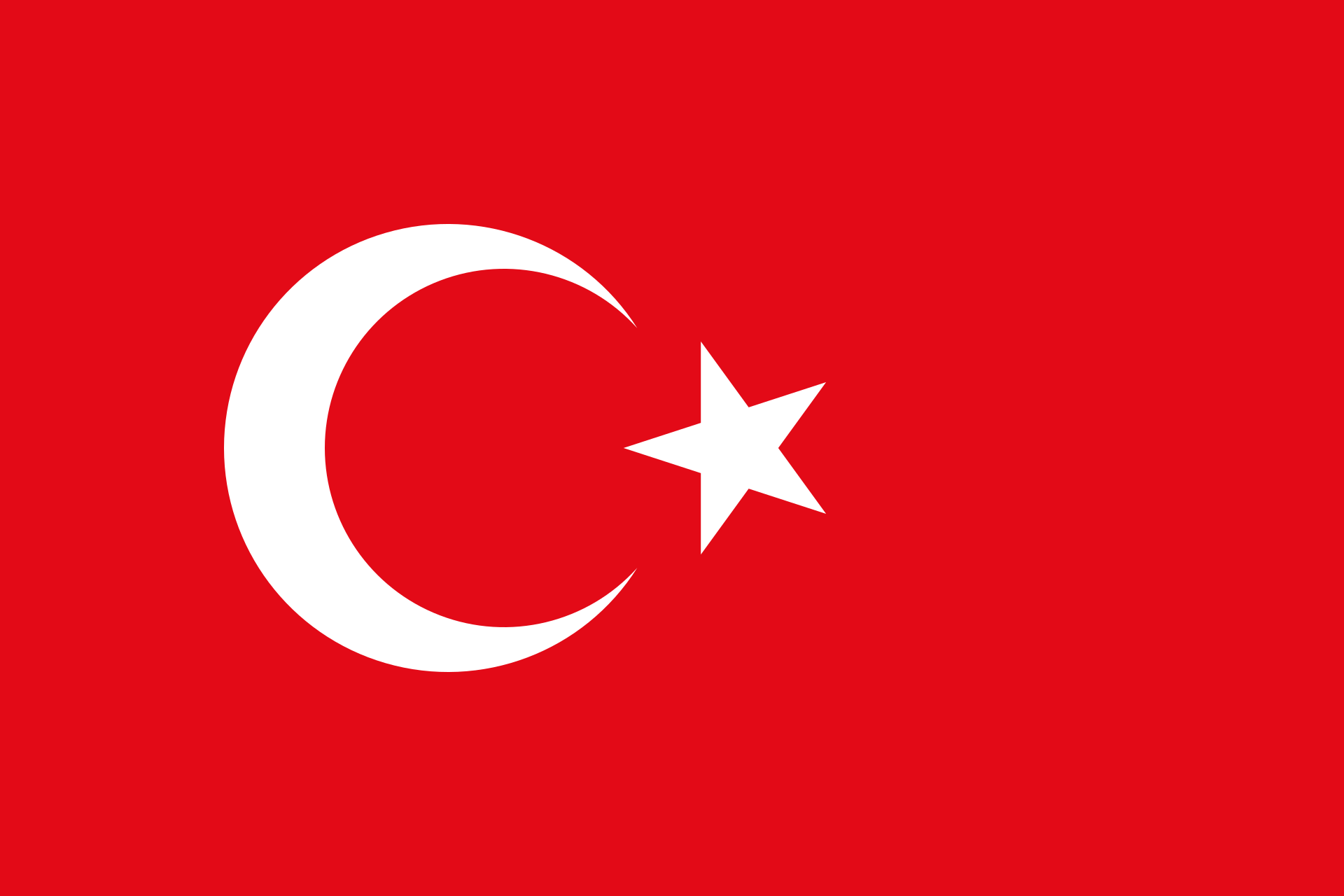 Vlag van Turkey